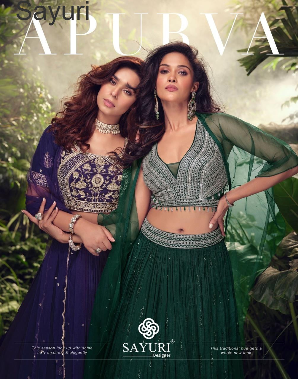 Apurva Sayuri Chinon Silk Readymade Lehenga Choli Wholesale Price