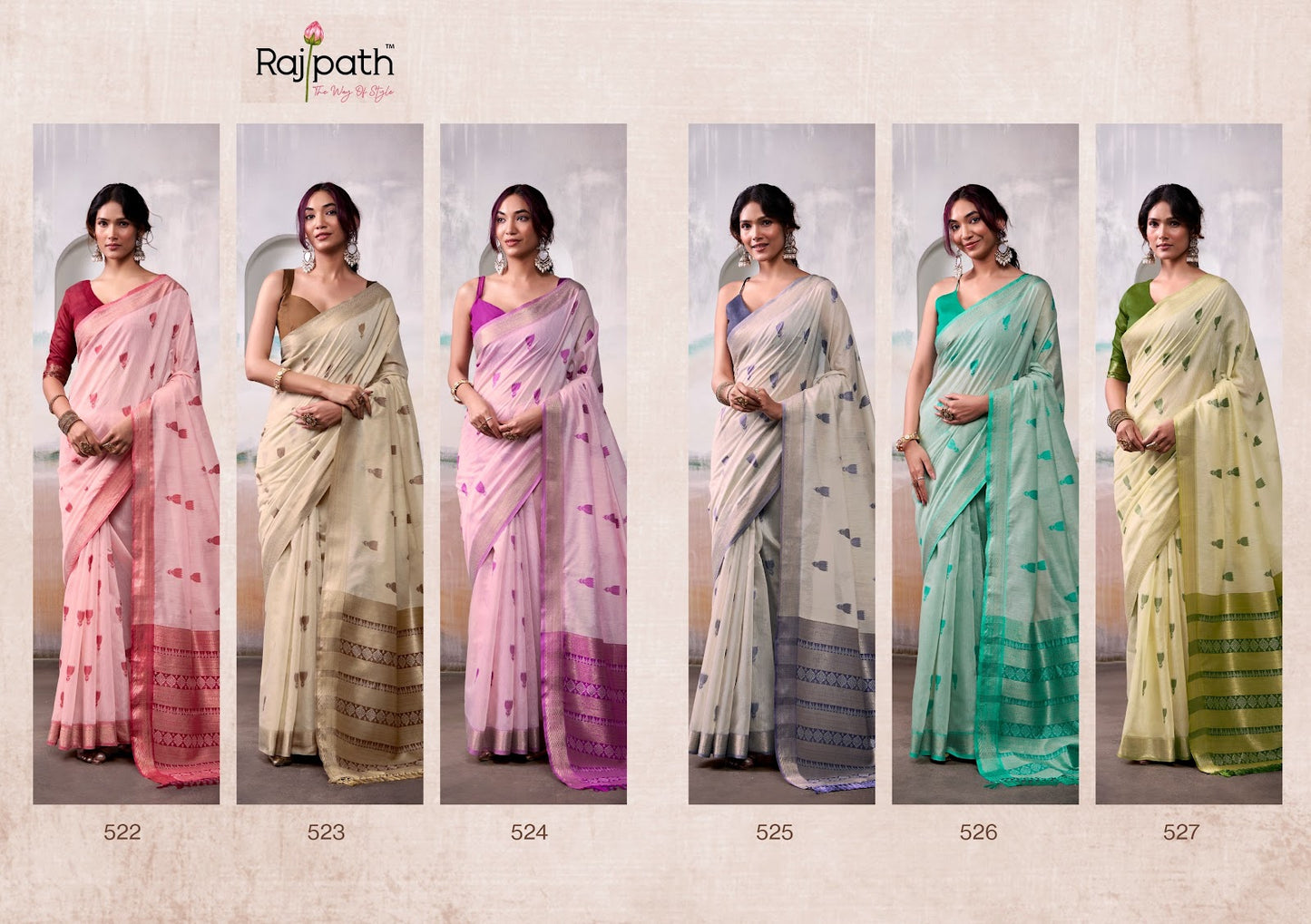 Aqua Silk Rajpath Modal Cotton Sarees Wholesaler
