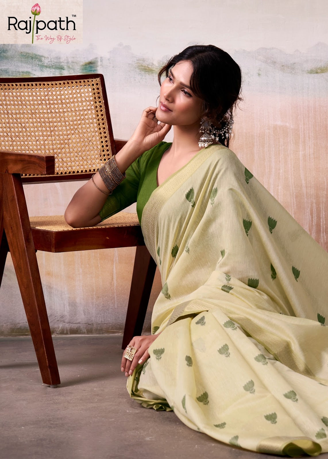 Aqua Silk Rajpath Modal Cotton Sarees Wholesaler