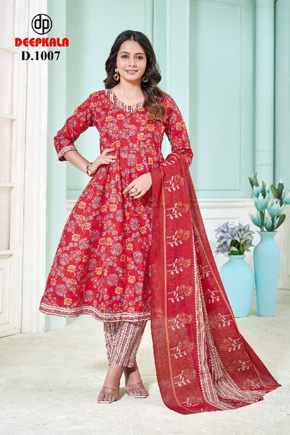 Aradhya Vol 1 Deepkala Cotton Readymade Anarkali Suits Supplier India