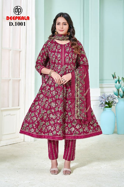 Aradhya Vol 1 Deepkala Cotton Readymade Anarkali Suits Supplier India