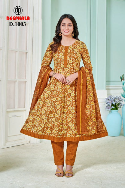 Aradhya Vol 1 Deepkala Cotton Readymade Anarkali Suits Supplier India
