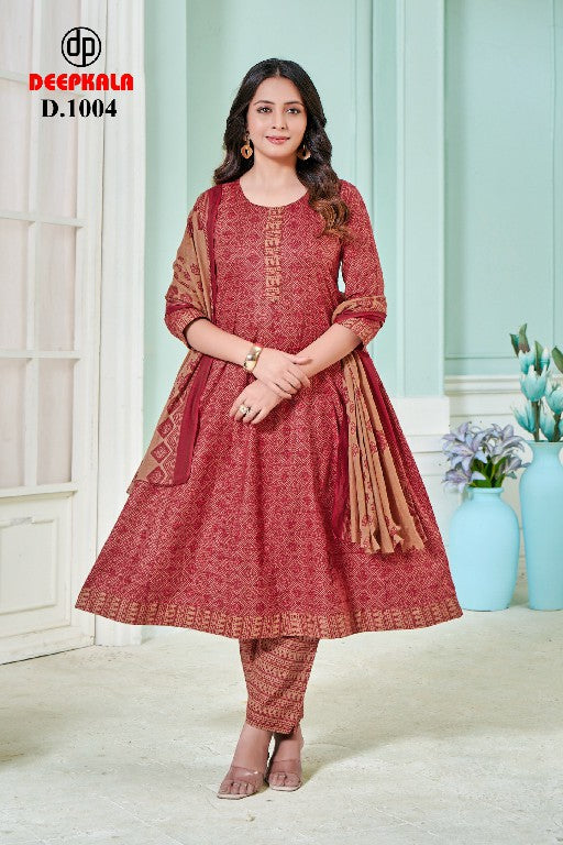 Aradhya Vol 1 Deepkala Cotton Readymade Anarkali Suits Supplier India