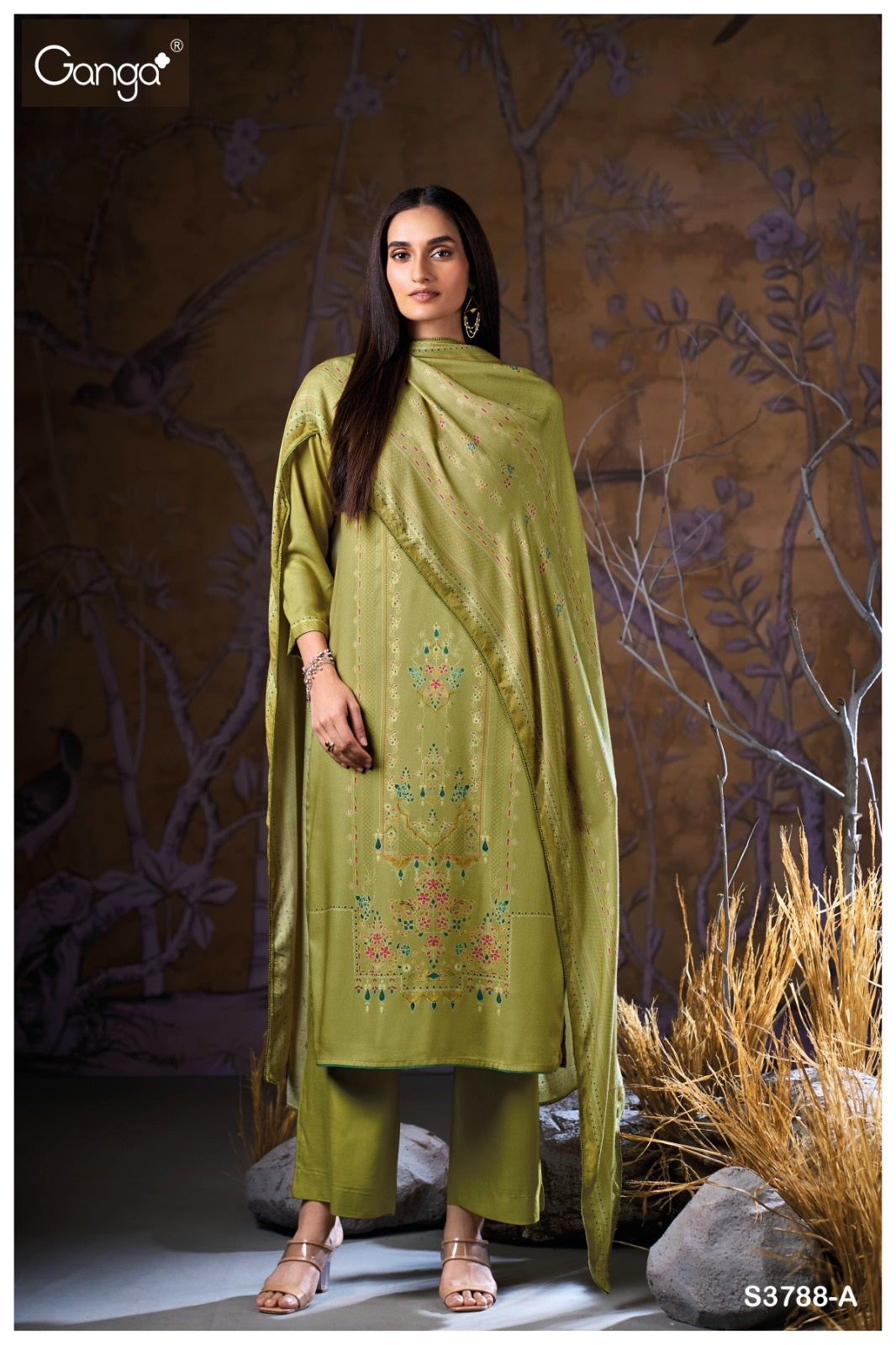 Aralyn 3788 Ganga Wool Pashmina Suits Wholesaler