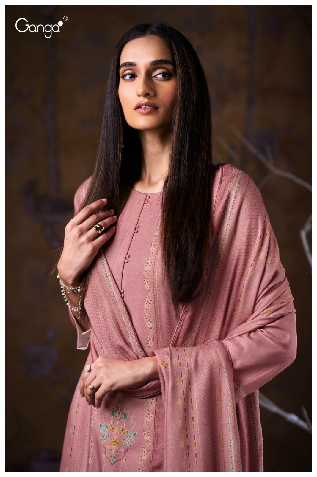 Aralyn 3788 Ganga Wool Pashmina Suits Wholesaler