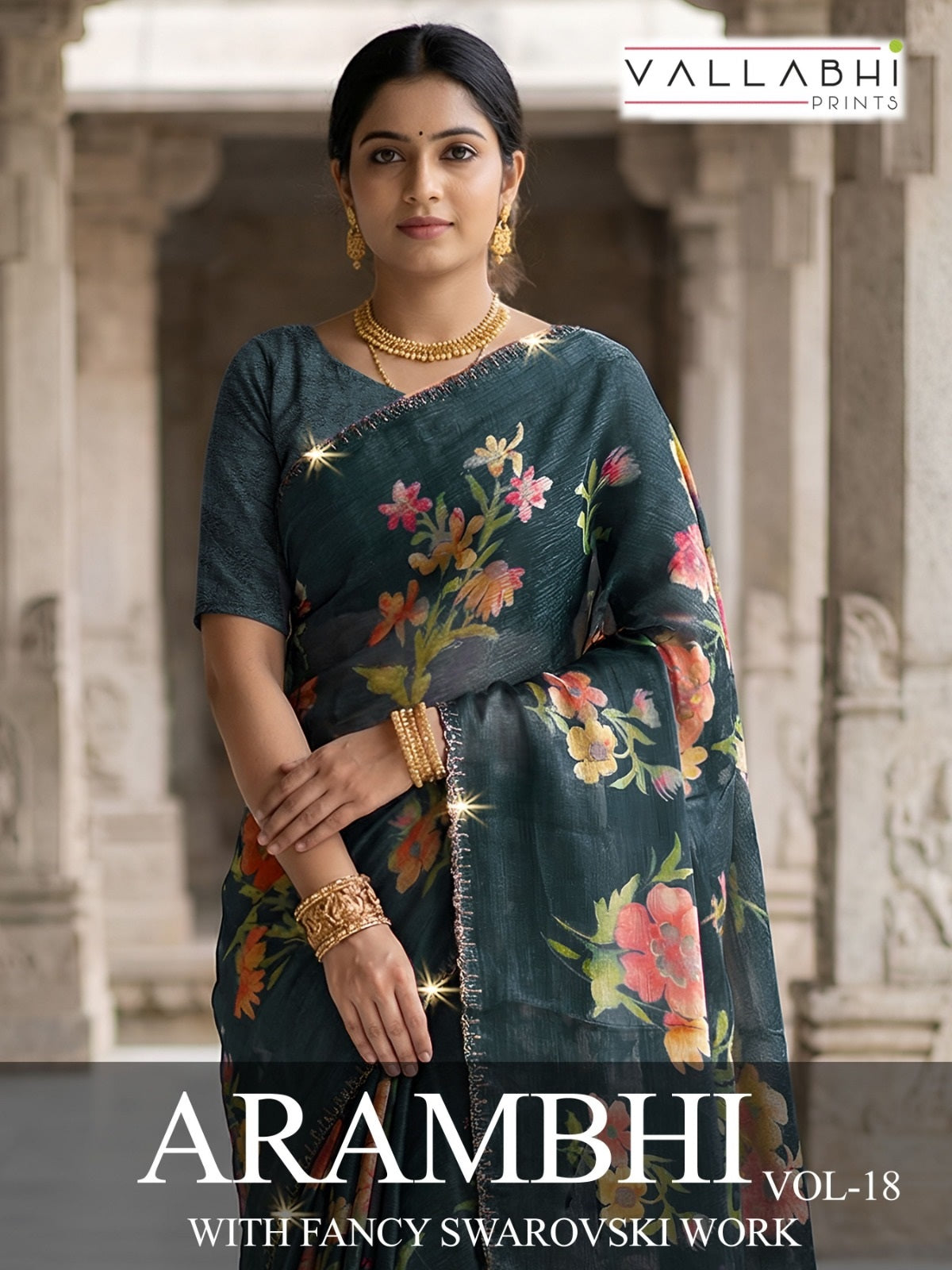 Arambhi Vol 18 Vallabhi Prints Sarees Exporter Gujarat