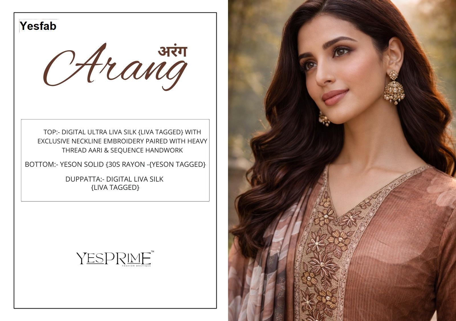Arang Yesfab Silk Pant Style Suits Exporter Ahmedabad