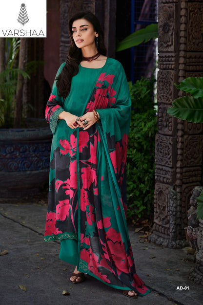 Arcadia Varshaa Viscose Muslin Pant Style Suits Exporter Gujarat
