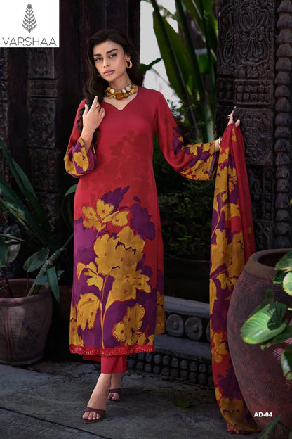Arcadia Varshaa Viscose Muslin Pant Style Suits Exporter Gujarat