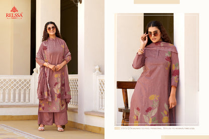 Archana 22 Relssa Fabrics Cotton Plazzo Style Suits Exporter India