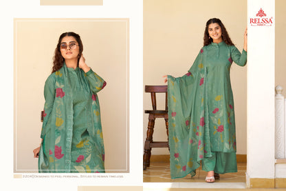 Archana 22 Relssa Fabrics Cotton Plazzo Style Suits Exporter India