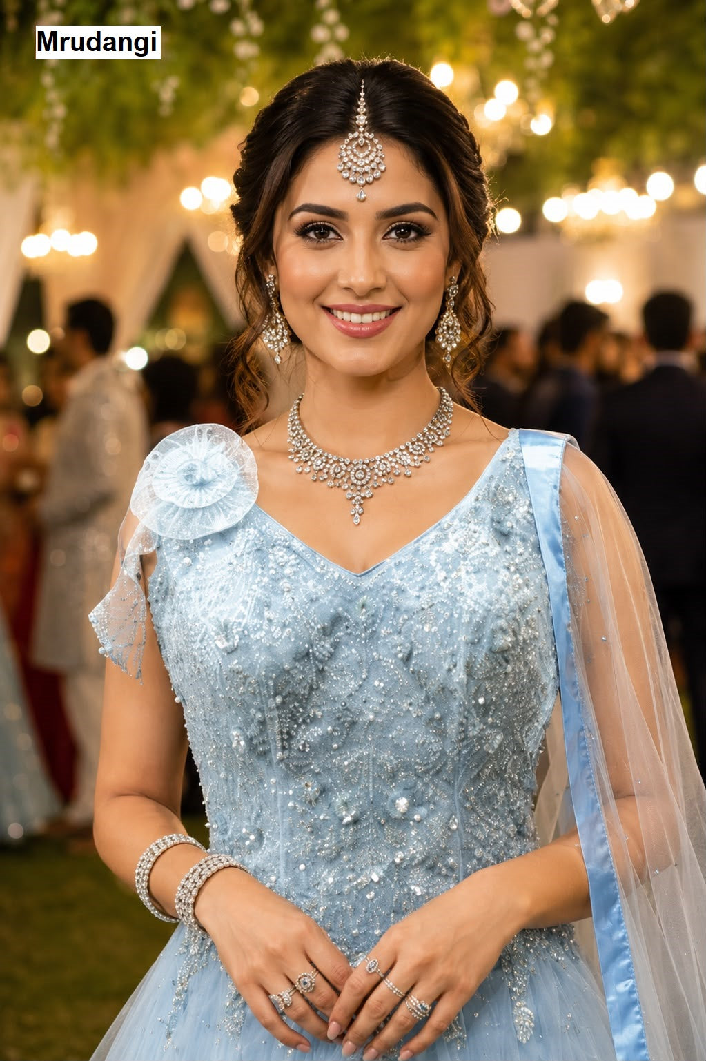Archi Mrudangi Net One Piece Gown Exporter Gujarat
