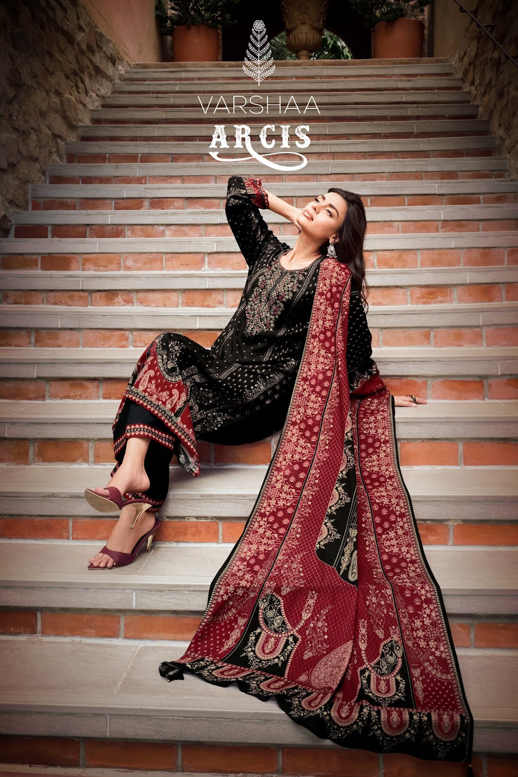 Arcis Varshaa Viscose Muslin Pant Style Suits Exporter Ahmedabad
