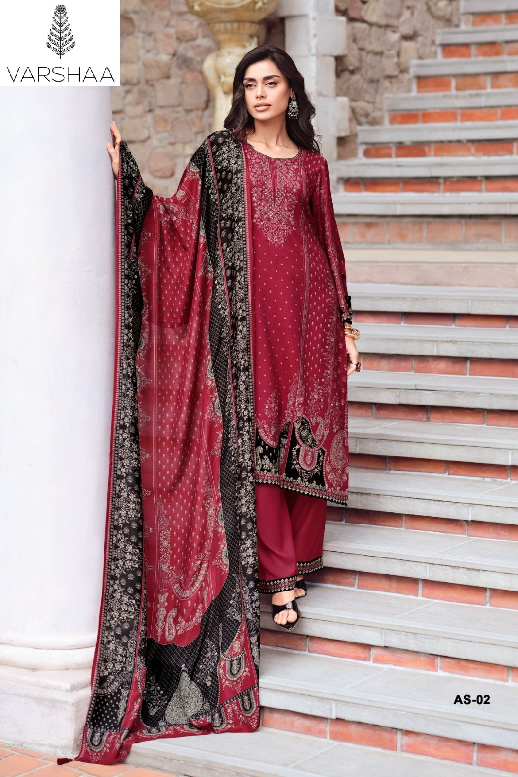 Arcis Varshaa Viscose Muslin Pant Style Suits Exporter Ahmedabad