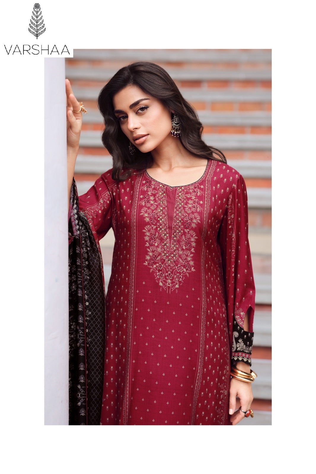 Arcis Varshaa Viscose Muslin Pant Style Suits Exporter Ahmedabad