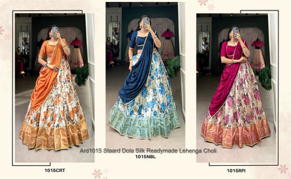 Ard1015 Staard Dola Silk Readymade Lehenga Choli Wholesaler Gujarat