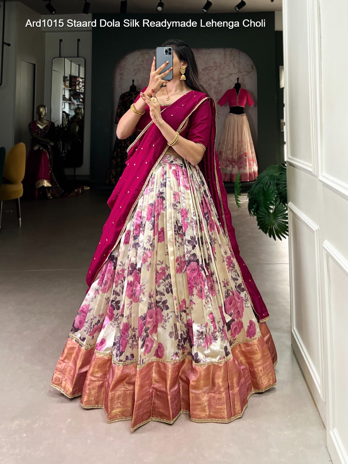 Ard1015 Staard Dola Silk Readymade Lehenga Choli Wholesaler Gujarat