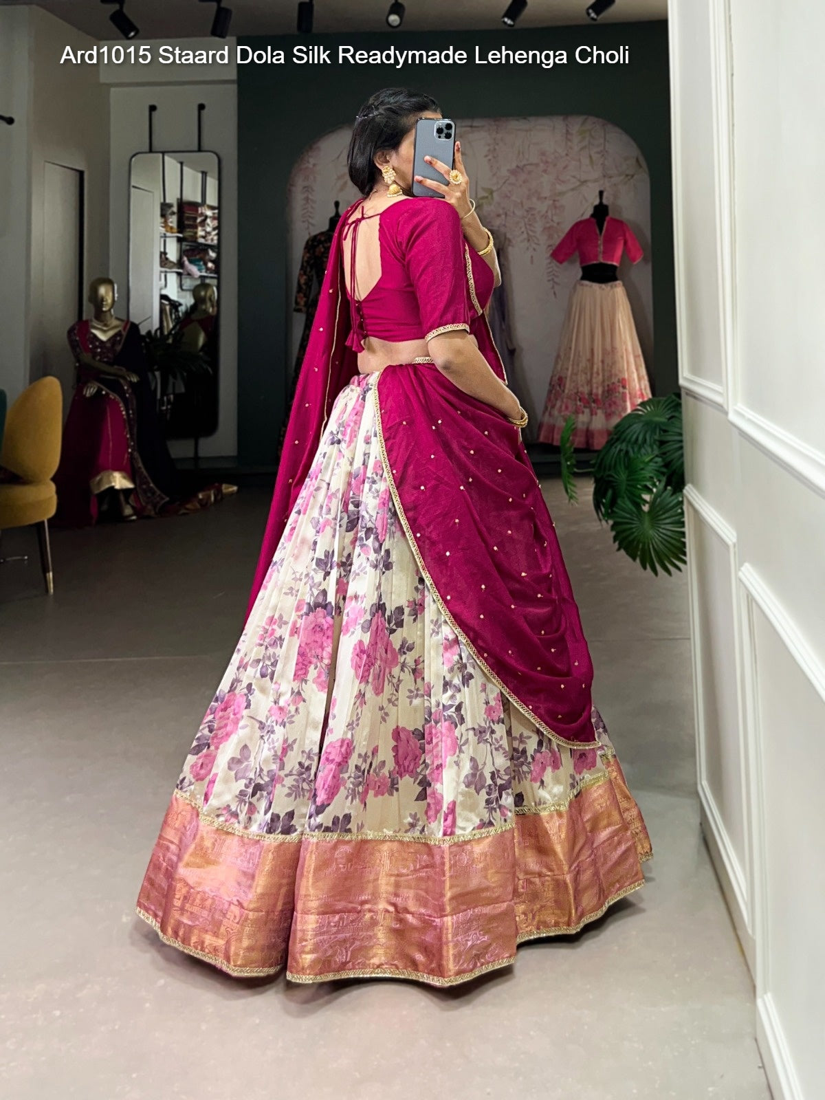 Ard1015 Staard Dola Silk Readymade Lehenga Choli Wholesaler Gujarat