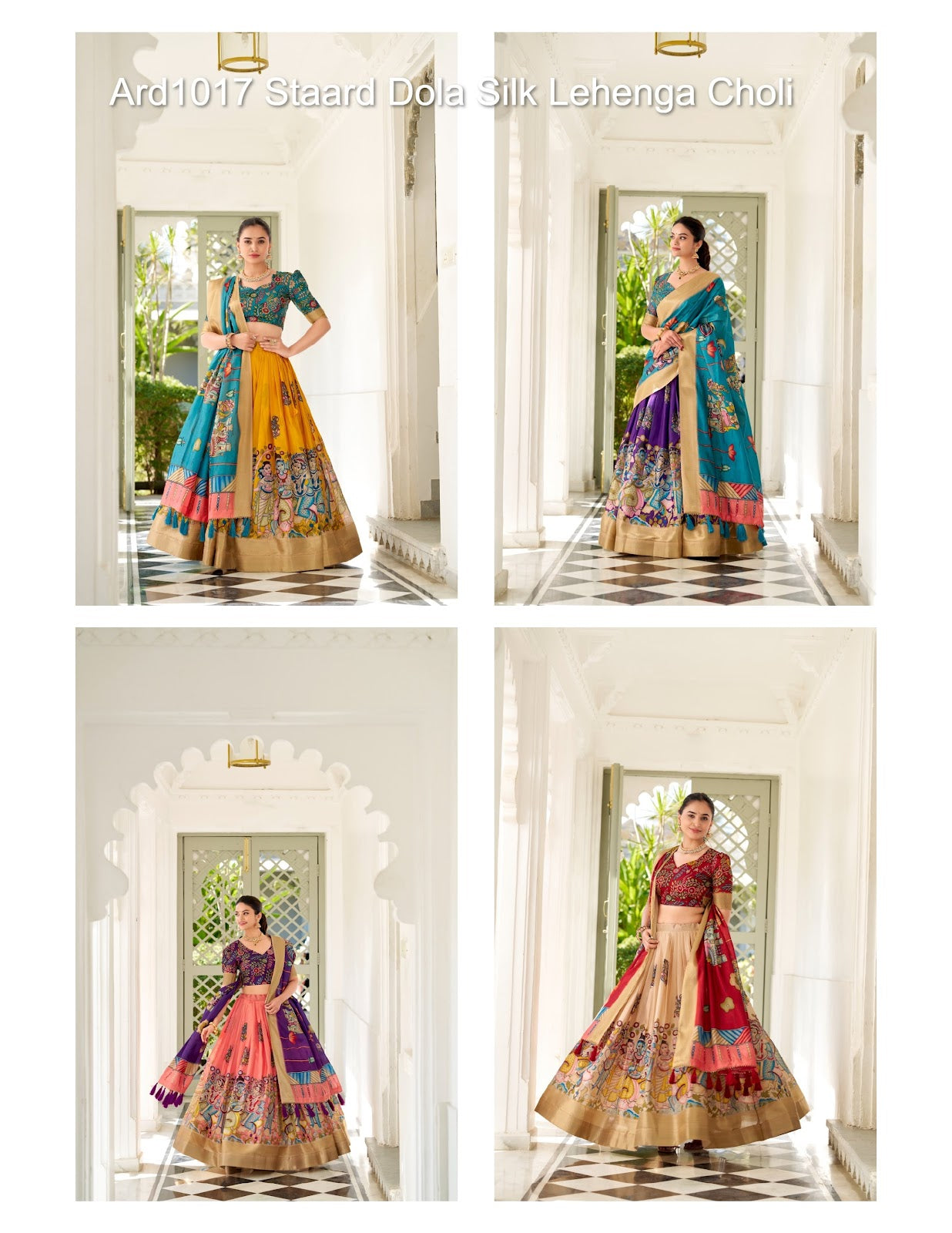 Ard1017 Staard Dola Silk Lehenga Choli Manufacturer India
