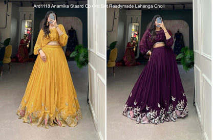 Ard1118 Anamika Co Ord Set Staard Georgette Readymade Lehenga Choli Wholesale Price