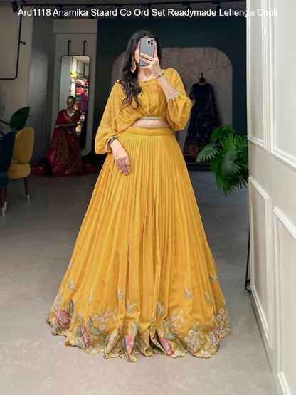 Ard1118 Anamika Co Ord Set Staard Georgette Readymade Lehenga Choli Wholesale Price