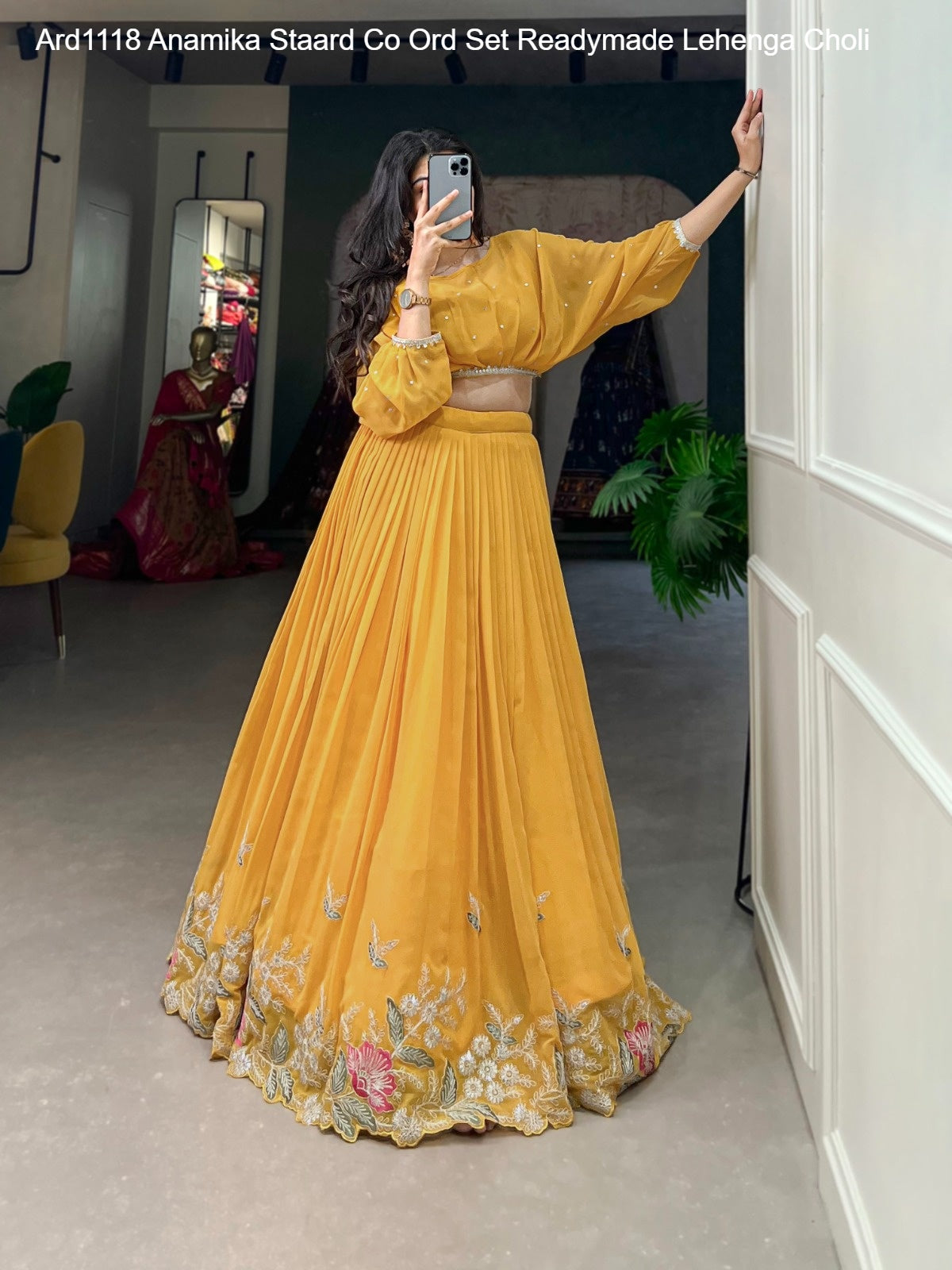 Ard1118 Anamika Co Ord Set Staard Georgette Readymade Lehenga Choli Wholesale Price