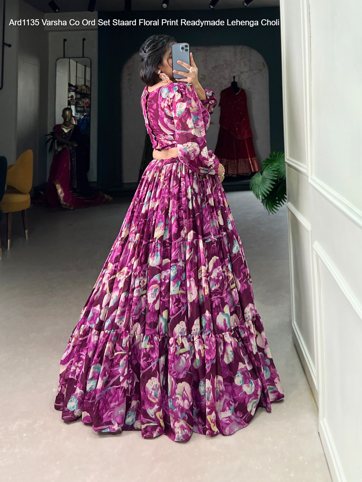 Ard1135 Varsha Co Ord Set Staard Georgette Readymade Lehenga Choli Wholesaler India
