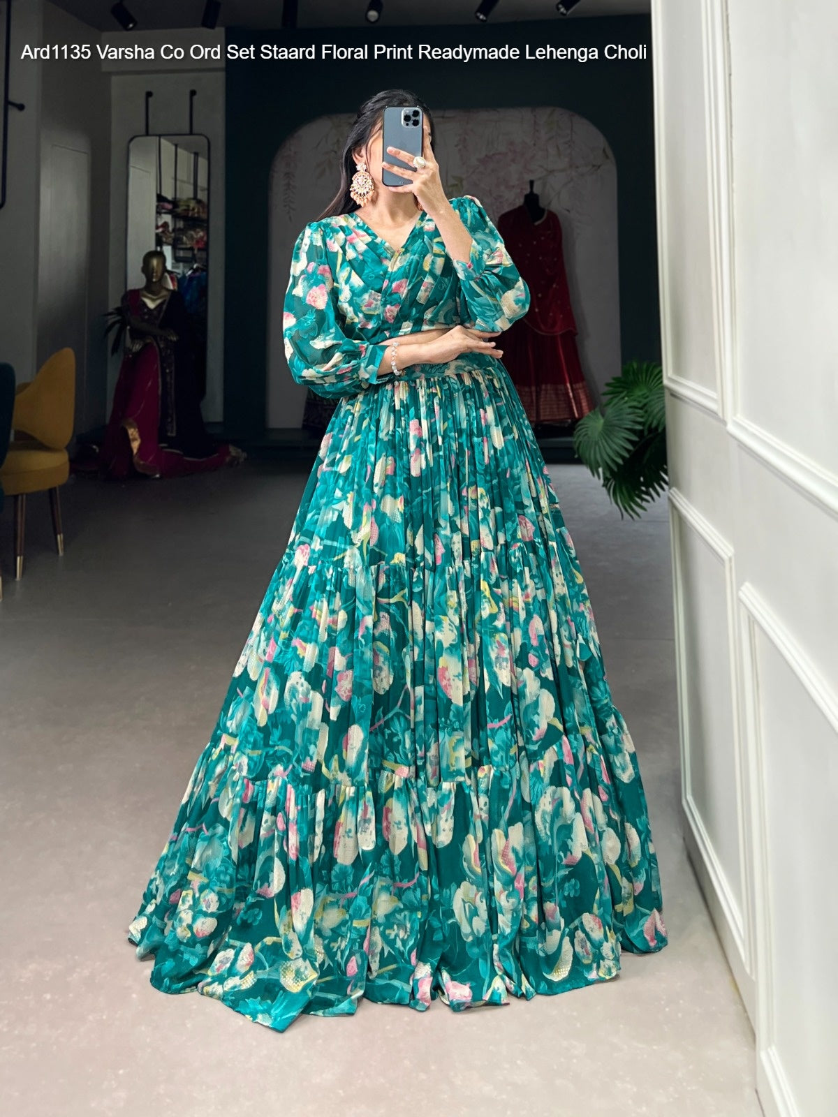 Ard1135 Varsha Co Ord Set Staard Georgette Readymade Lehenga Choli Wholesaler India