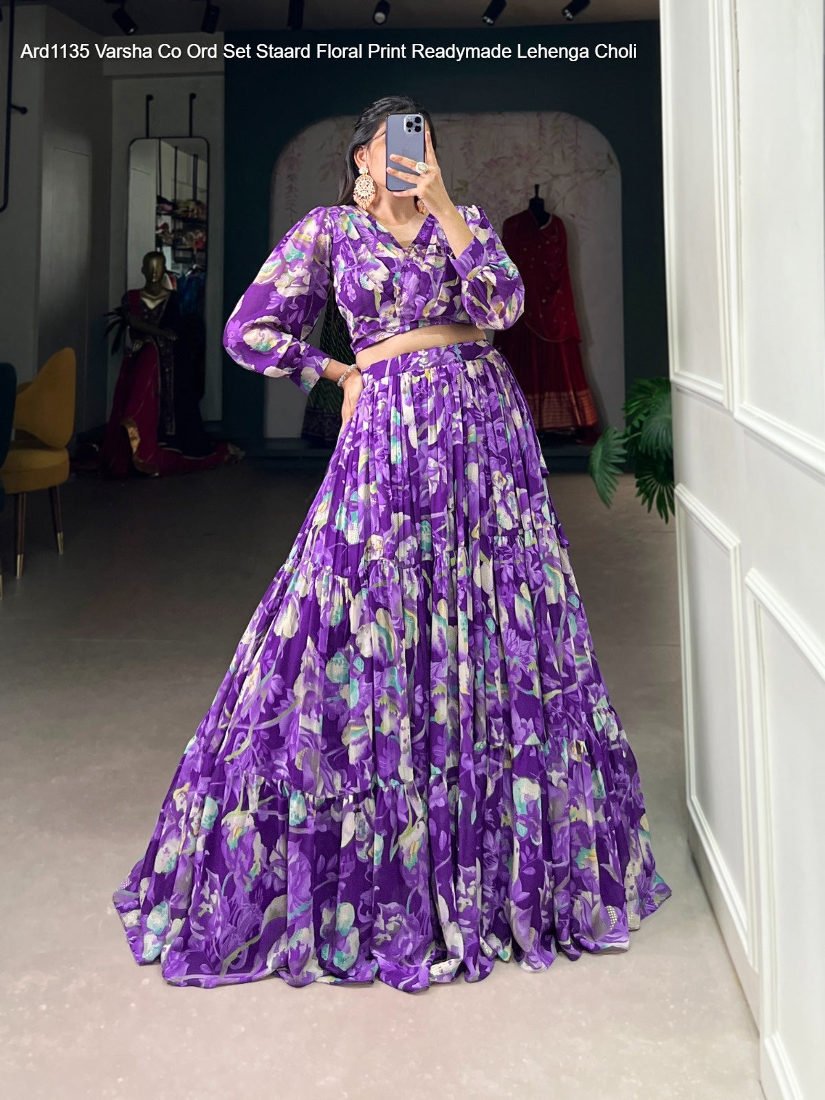 Ard1135 Varsha Co Ord Set Staard Georgette Readymade Lehenga Choli Wholesaler India