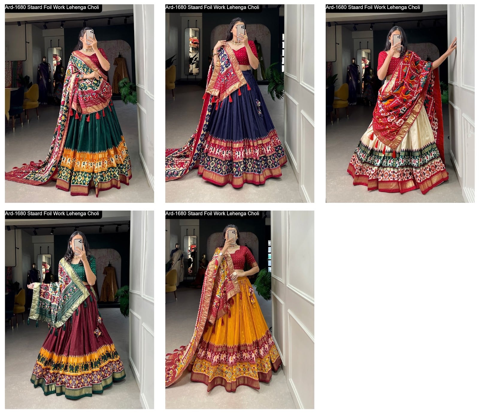 Ard1680 Staard Tussar Silk Lehenga Choli Wholesaler Ahmedabad