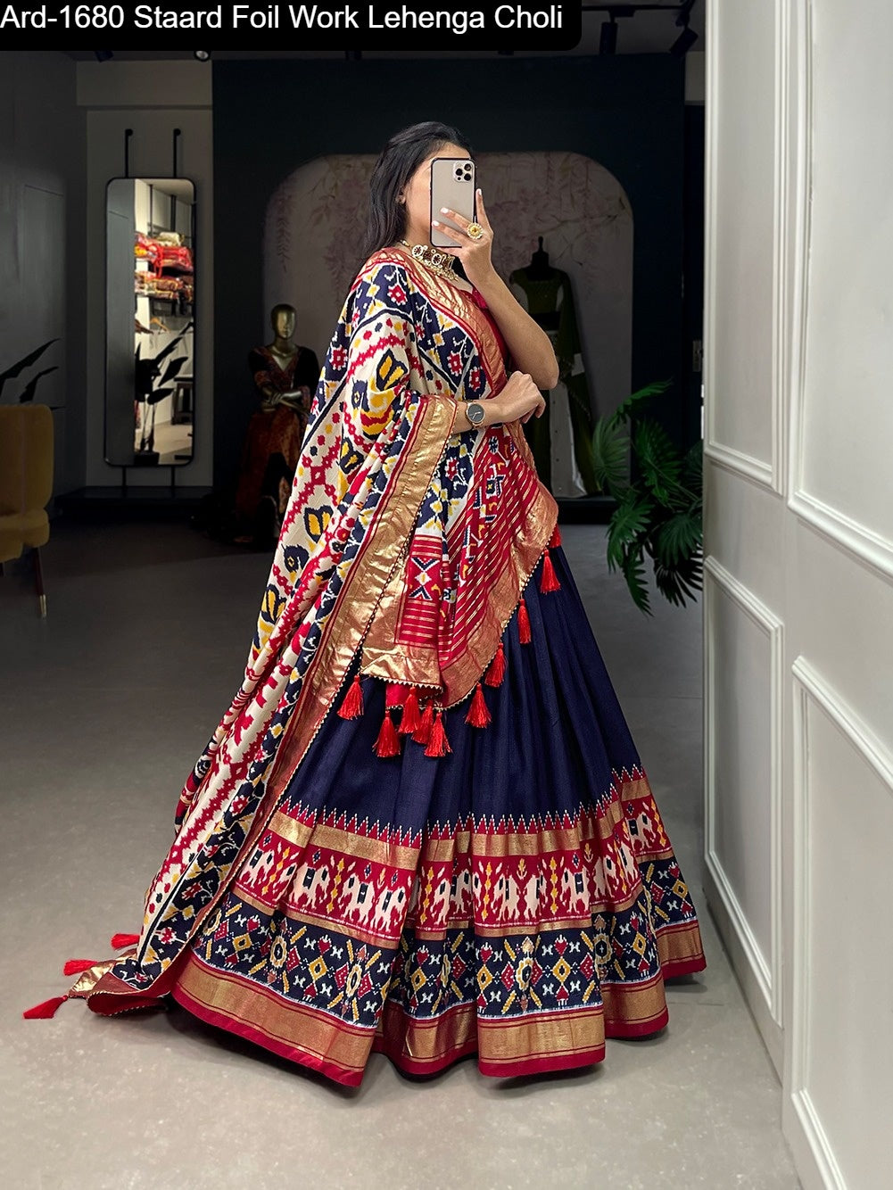 Ard1680 Staard Tussar Silk Lehenga Choli Wholesaler Ahmedabad