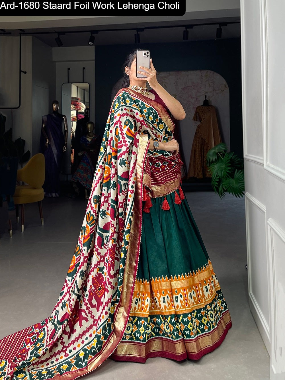 Ard1680 Staard Tussar Silk Lehenga Choli Wholesaler Ahmedabad