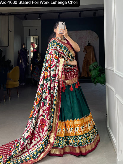 Ard1680 Staard Tussar Silk Lehenga Choli Wholesaler Ahmedabad