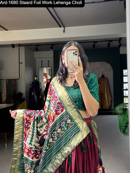 Ard1680 Staard Tussar Silk Lehenga Choli Wholesaler Ahmedabad