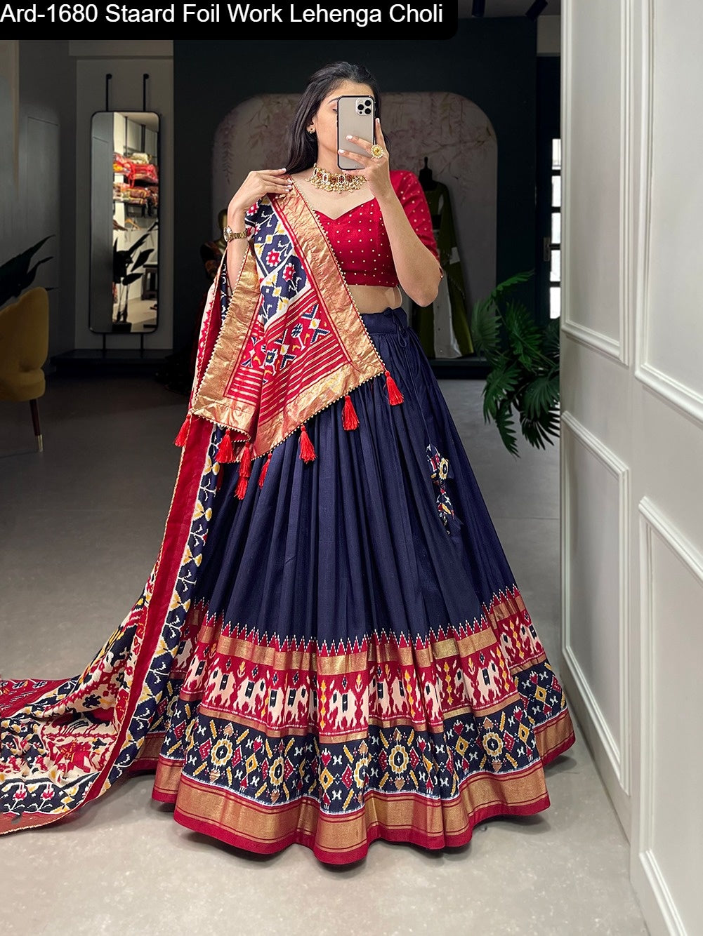 Ard1680 Staard Tussar Silk Lehenga Choli Wholesaler Ahmedabad
