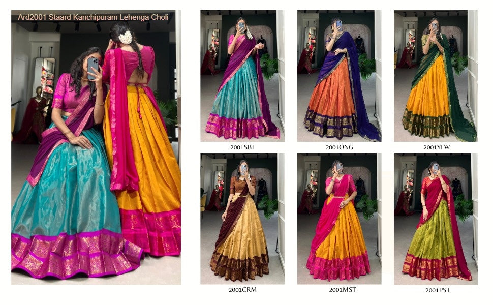 Ard2001 Staard Vichitra Silk Lehenga Choli Exporter Ahmedabad