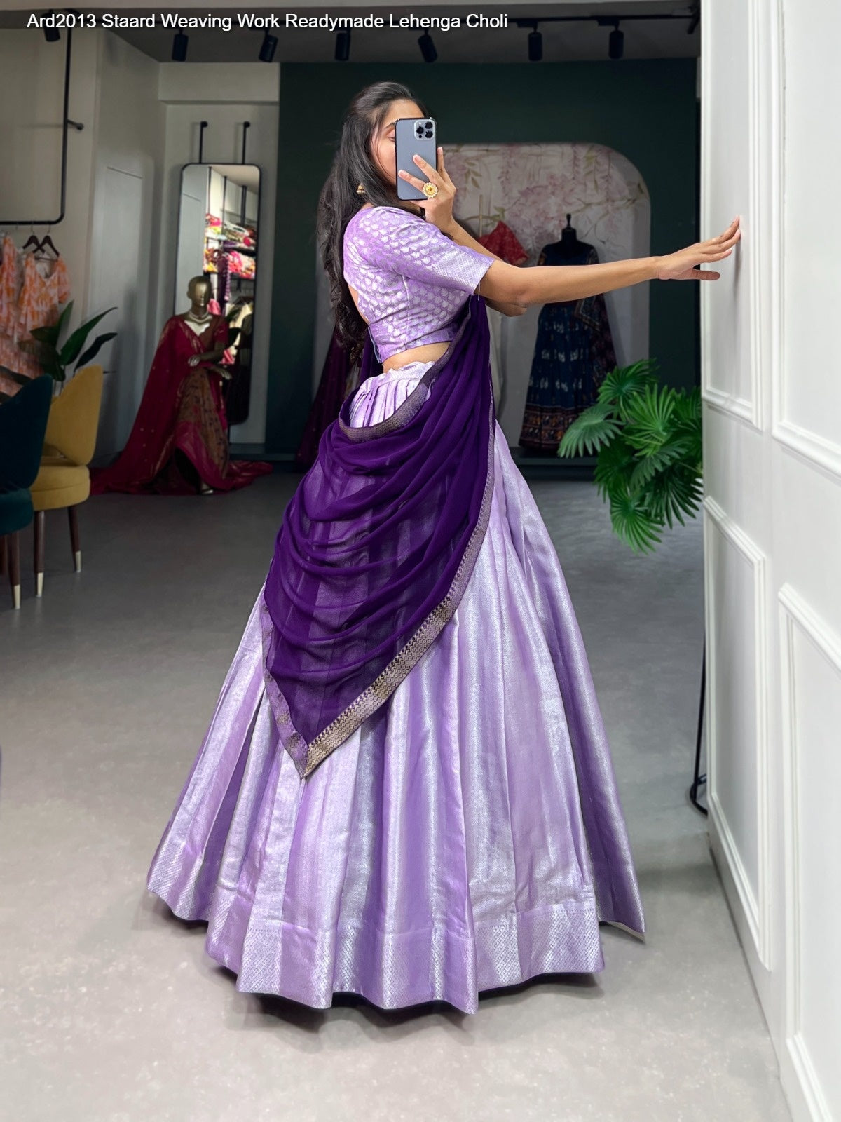 Ard2013 Staard Jacquard Silk Readymade Lehenga Choli Wholesale Rate
