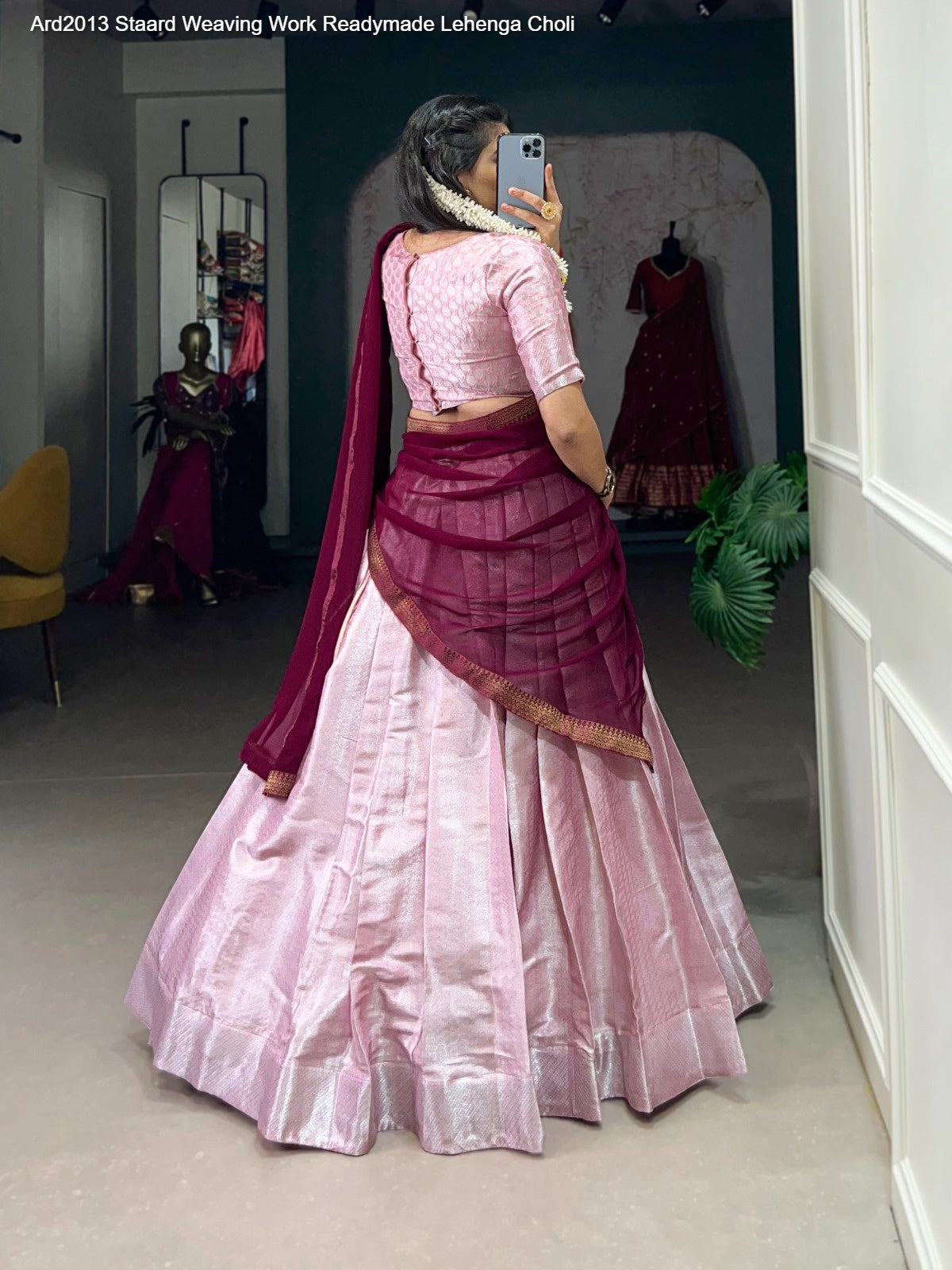 Ard2013 Staard Jacquard Silk Readymade Lehenga Choli Wholesale Rate