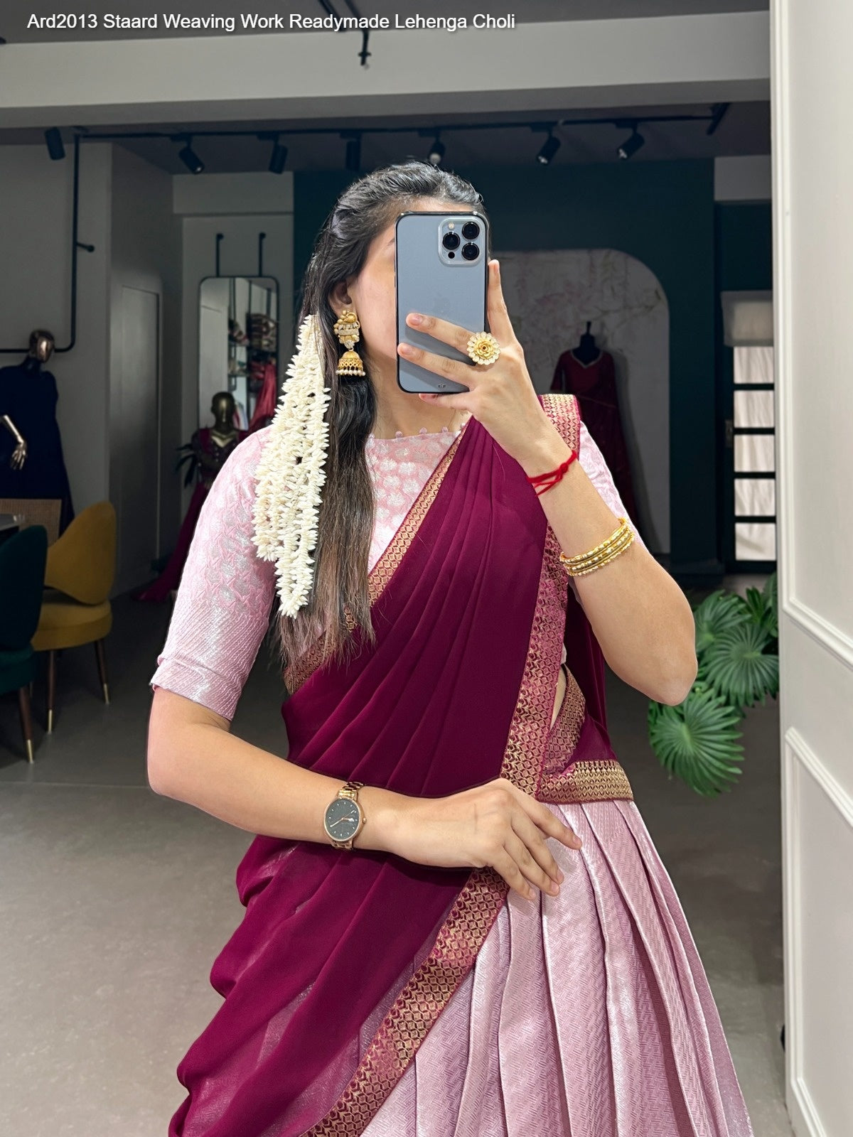 Ard2013 Staard Jacquard Silk Readymade Lehenga Choli Wholesale Rate