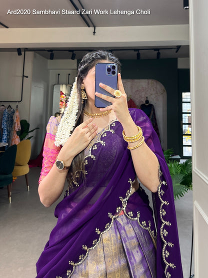 Ard2020 Staard Kanjivaram Lehenga Choli Wholesaler Gujarat