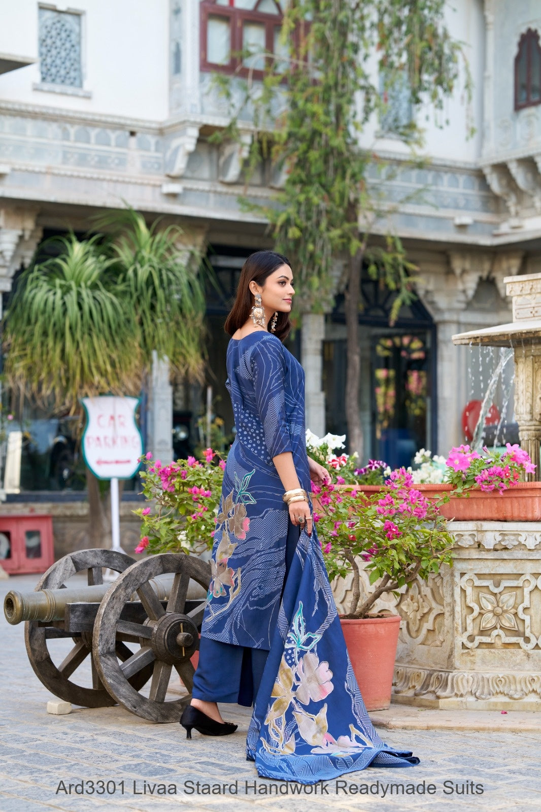 Ard3301 Staard Roman Silk Readymade Pant Style Suits Supplier Gujarat