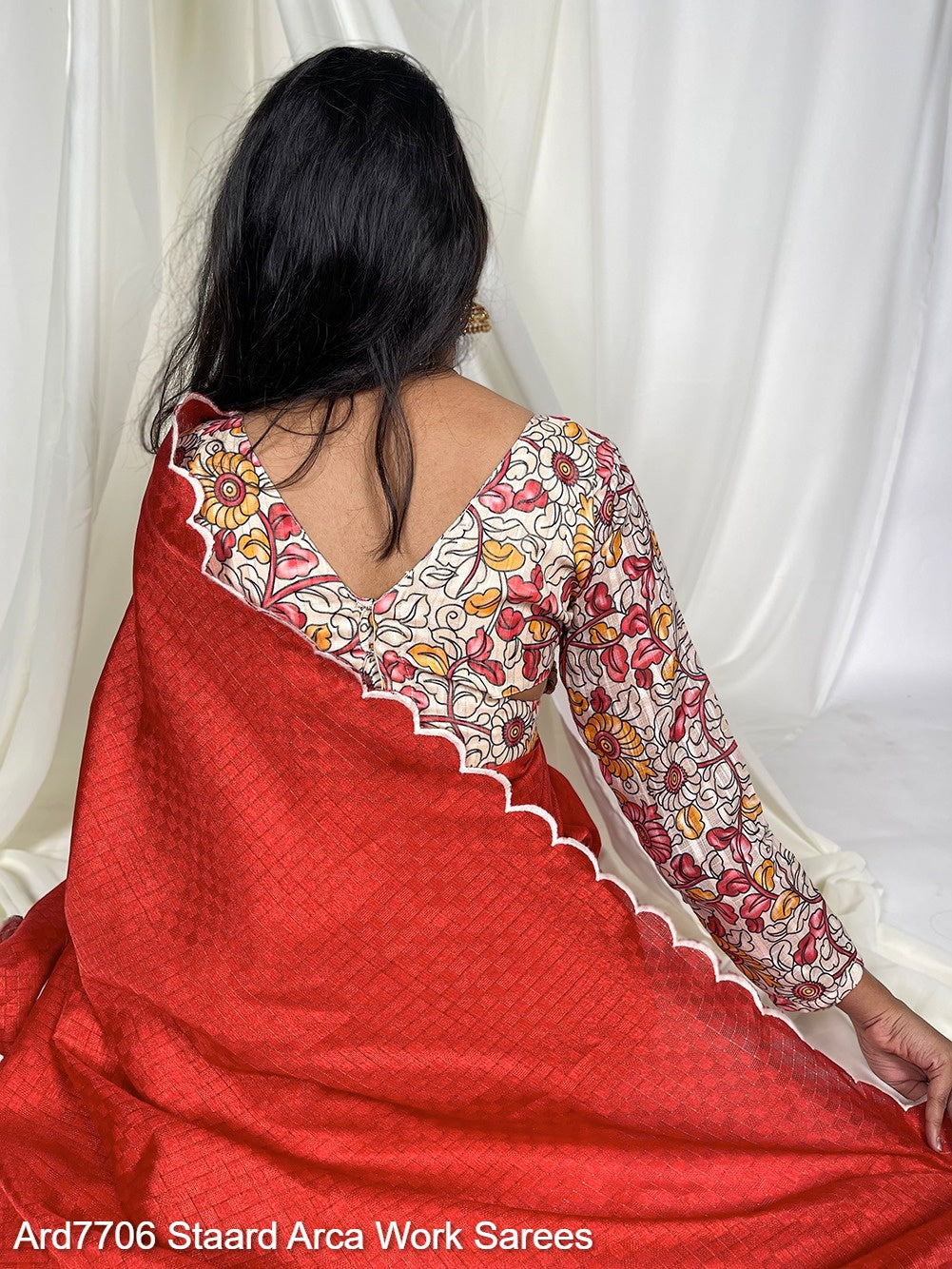 Ard7706 Staard Gadhawal Chex Sarees Exporter Ahmedabad