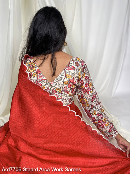 Ard7706 Staard Gadhawal Chex Sarees Exporter Ahmedabad