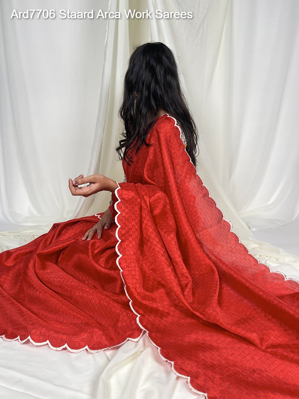 Ard7706 Staard Gadhawal Chex Sarees Exporter Ahmedabad