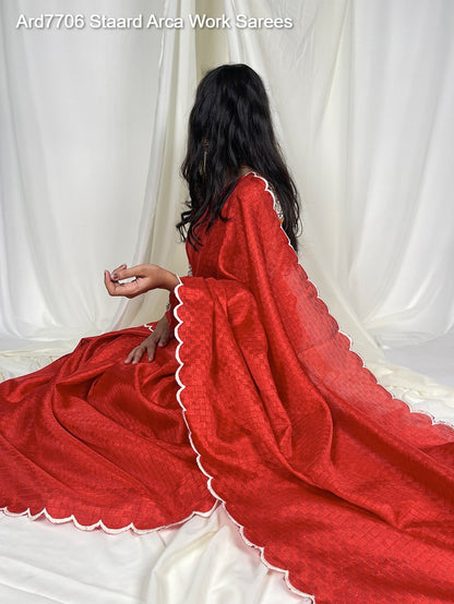 Ard7706 Staard Gadhawal Chex Sarees Exporter Ahmedabad