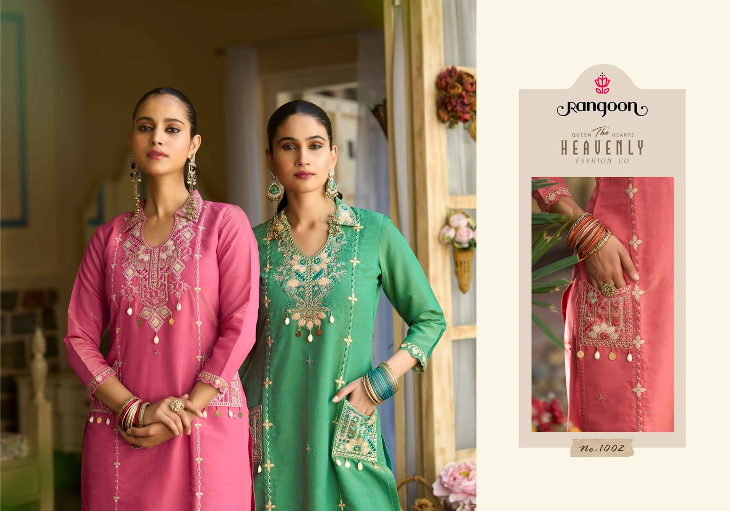 Ardita Rangoon Viscose Kurti Plazzo Set Wholesaler