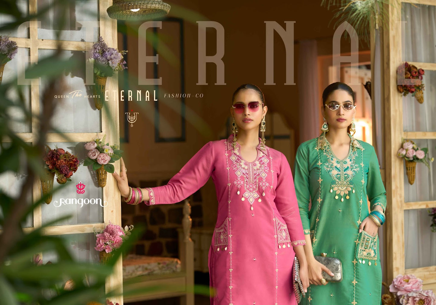 Ardita Rangoon Viscose Kurti Plazzo Set Wholesaler