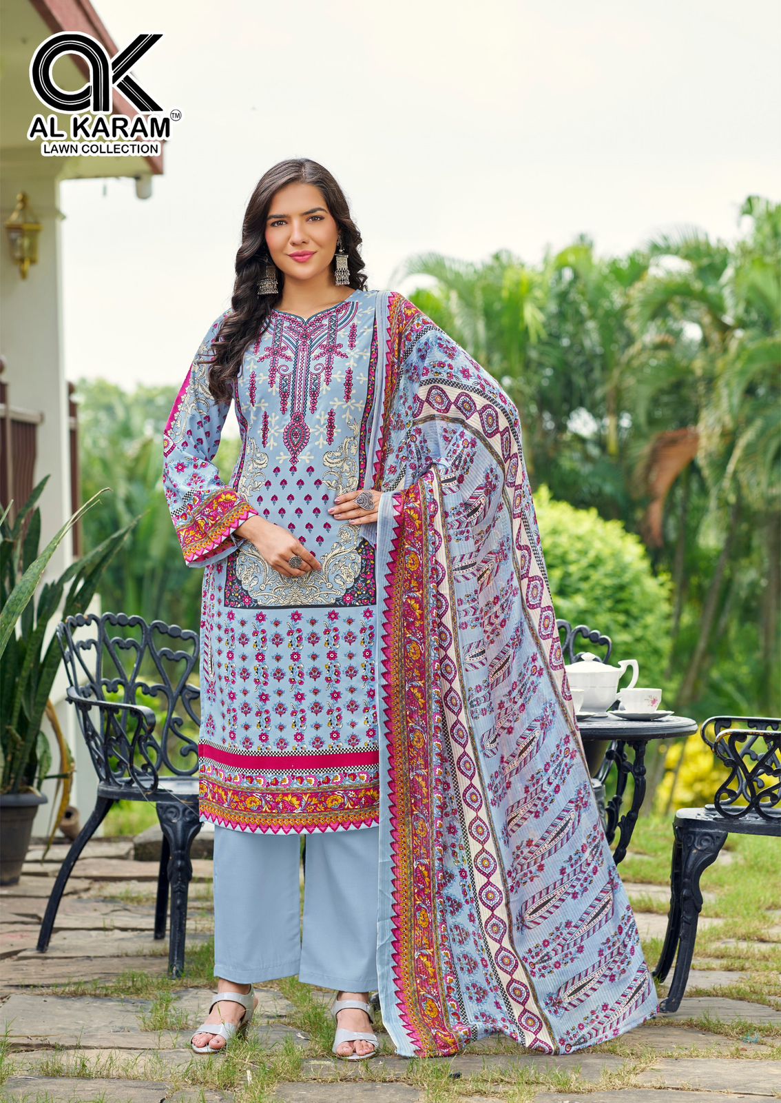Areeba Vol 2 Al Karam Reyon Karachi Salwar Suits Exporter India
