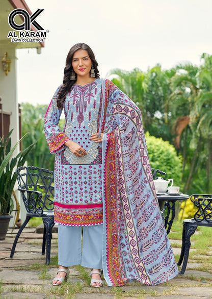 Areeba Vol 2 Al Karam Reyon Karachi Salwar Suits Exporter India