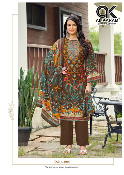 Areeba Vol 2 Al Karam Reyon Karachi Salwar Suits Exporter India